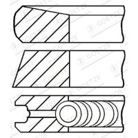 GOETZE ENGINE 08-422400-00 Kolbenringsatz