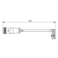 BOSCH 1 987 473 037 Warnkontakt, Bremsbelagverschleiß
