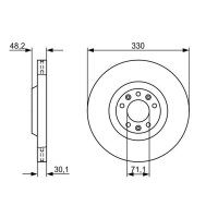 BOSCH 0 986 479 192 Bremsscheibe