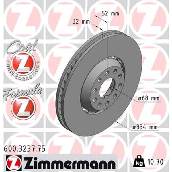 ZIMMERMANN 600.3237.75 Bremsscheibe