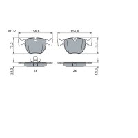 BOSCH 0 986 494 028 Bremsbelagsatz, Scheibenbremse