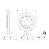 BOSCH 0 986 479 456 Bremsscheibe