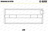 GLYCO H1095/5 STD Kurbelwellenlagerschale