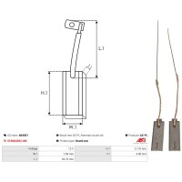 AS-PL AB4001 Kohlebürste, Generator