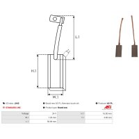AS-PL JX42 Kohlebürste, Generator