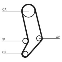 CONTINENTAL CTAM CT939WP2 Wasserpumpe + Zahnriemensatz
