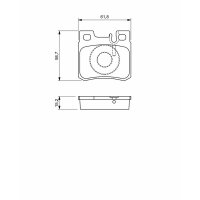 BOSCH 0 986 490 260 Bremsbelagsatz, Scheibenbremse