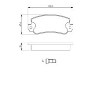 BOSCH 0 986 424 098 Bremsbelagsatz, Scheibenbremse
