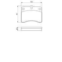 BOSCH 0 986 424 099 Bremsbelagsatz, Scheibenbremse