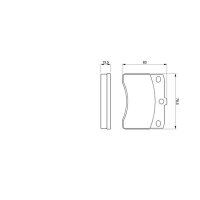 BOSCH 0 986 424 099 Bremsbelagsatz, Scheibenbremse