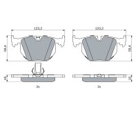 BOSCH 0 986 494 006 Bremsbelagsatz, Scheibenbremse