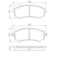 BOSCH 0 986 424 215 Bremsbelagsatz, Scheibenbremse
