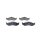 BOSCH 0 986 424 284 Bremsbelagsatz, Scheibenbremse