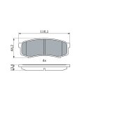 BOSCH 0 986 424 313 Bremsbelagsatz, Scheibenbremse