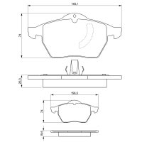 BOSCH 0 986 424 360 Bremsbelagsatz, Scheibenbremse