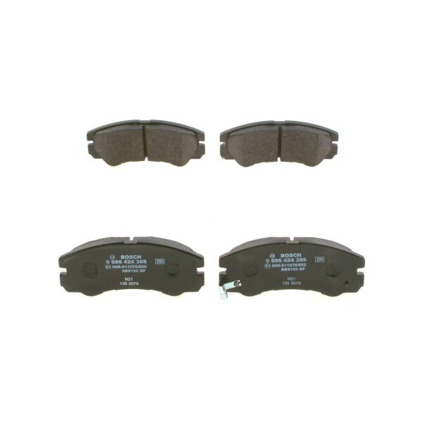 BOSCH 0 986 424 366 Bremsbelagsatz, Scheibenbremse