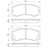 BOSCH 0 986 424 366 Bremsbelagsatz, Scheibenbremse