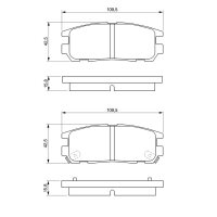 BOSCH 0 986 424 367 Bremsbelagsatz, Scheibenbremse