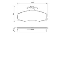 BOSCH 0 986 424 373 Bremsbelagsatz, Scheibenbremse