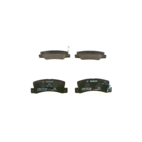 BOSCH 0 986 424 383 Bremsbelagsatz, Scheibenbremse