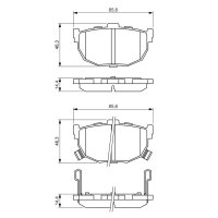 BOSCH 0 986 424 418 Bremsbelagsatz, Scheibenbremse