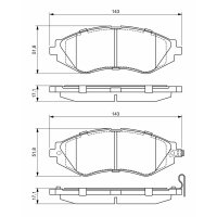 BOSCH 0 986 424 474 Bremsbelagsatz, Scheibenbremse