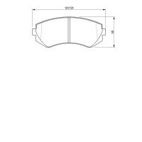 BOSCH 0 986 424 489 Bremsbelagsatz, Scheibenbremse