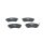 BOSCH 0 986 424 489 Bremsbelagsatz, Scheibenbremse