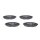 BOSCH 0 986 424 512 Bremsbelagsatz, Scheibenbremse