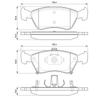 BOSCH 0 986 424 560 Bremsbelagsatz, Scheibenbremse