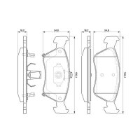 BOSCH 0 986 424 560 Bremsbelagsatz, Scheibenbremse