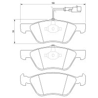 BOSCH 0 986 424 578 Bremsbelagsatz, Scheibenbremse