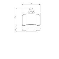 BOSCH 0 986 424 580 Bremsbelagsatz, Scheibenbremse