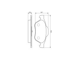 BOSCH 0 986 494 034 Bremsbelagsatz, Scheibenbremse