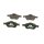 BOSCH 0 986 494 034 Bremsbelagsatz, Scheibenbremse