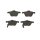 BOSCH 0 986 494 035 Bremsbelagsatz, Scheibenbremse