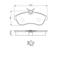 BOSCH 0 986 424 635 Bremsbelagsatz, Scheibenbremse
