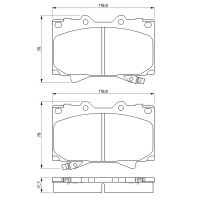 BOSCH 0 986 424 640 Bremsbelagsatz, Scheibenbremse