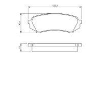 BOSCH 0 986 424 641 Bremsbelagsatz, Scheibenbremse