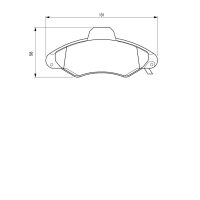 BOSCH 0 986 424 644 Bremsbelagsatz, Scheibenbremse