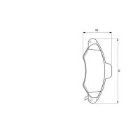 BOSCH 0 986 424 644 Bremsbelagsatz, Scheibenbremse