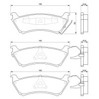 BOSCH 0 986 424 648 Bremsbelagsatz, Scheibenbremse