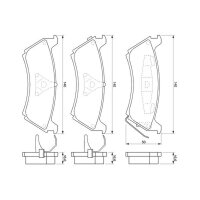 BOSCH 0 986 424 648 Bremsbelagsatz, Scheibenbremse