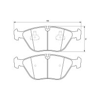 BOSCH 0 986 424 649 Bremsbelagsatz, Scheibenbremse