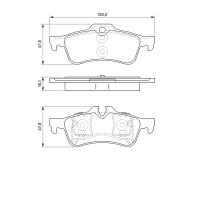 BOSCH 0 986 494 063 Bremsbelagsatz, Scheibenbremse