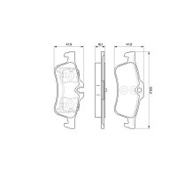 BOSCH 0 986 494 063 Bremsbelagsatz, Scheibenbremse