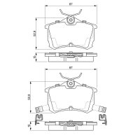 BOSCH 0 986 424 661 Bremsbelagsatz, Scheibenbremse