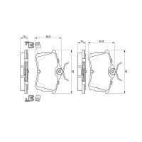BOSCH 0 986 424 661 Bremsbelagsatz, Scheibenbremse