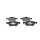BOSCH 0 986 424 668 Bremsbelagsatz, Scheibenbremse