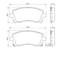 BOSCH 0 986 424 700 Bremsbelagsatz, Scheibenbremse